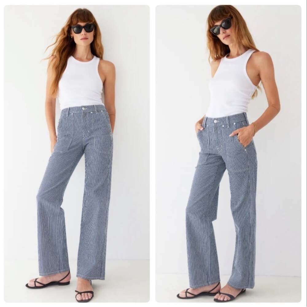 AYR The Studio Jeans in Hickory Stripe Size 33